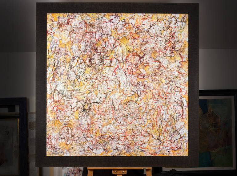 Original Abstract Expressionism Abstract Painting by Rafael Romero Masiá