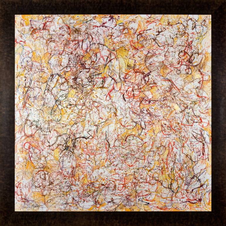 Original Abstract Expressionism Abstract Painting by Rafael Romero Masiá