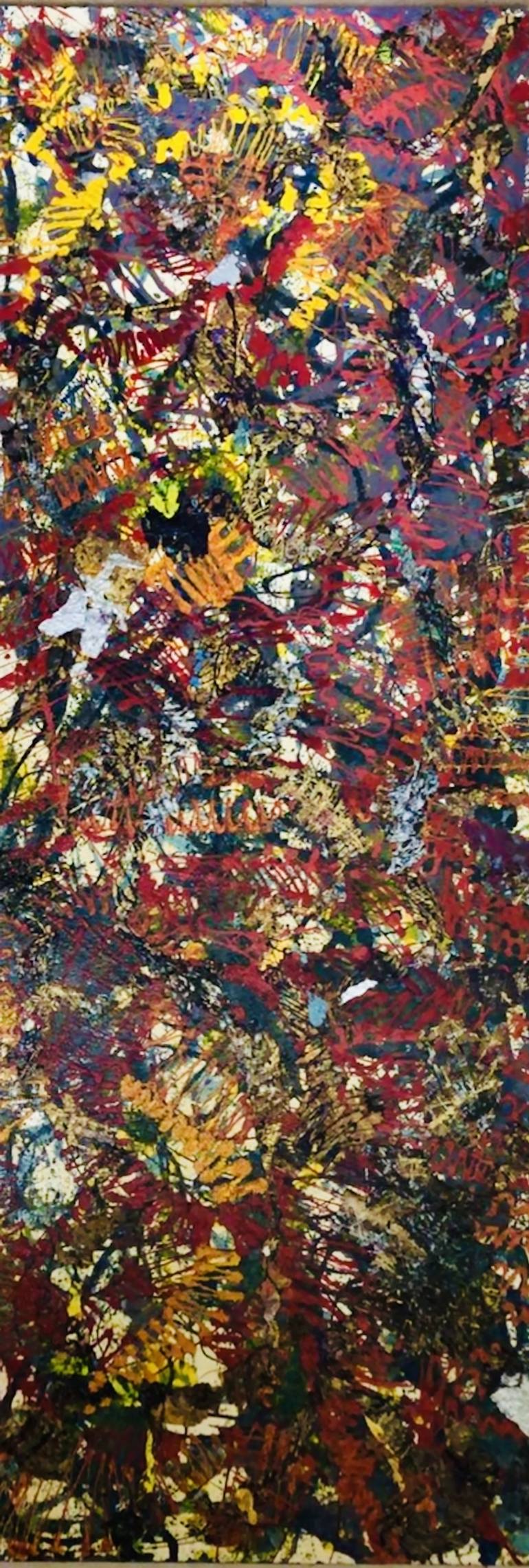 Original Abstract Painting by David Soumekh | Abstract Art on Wood | Thelonious Monk
