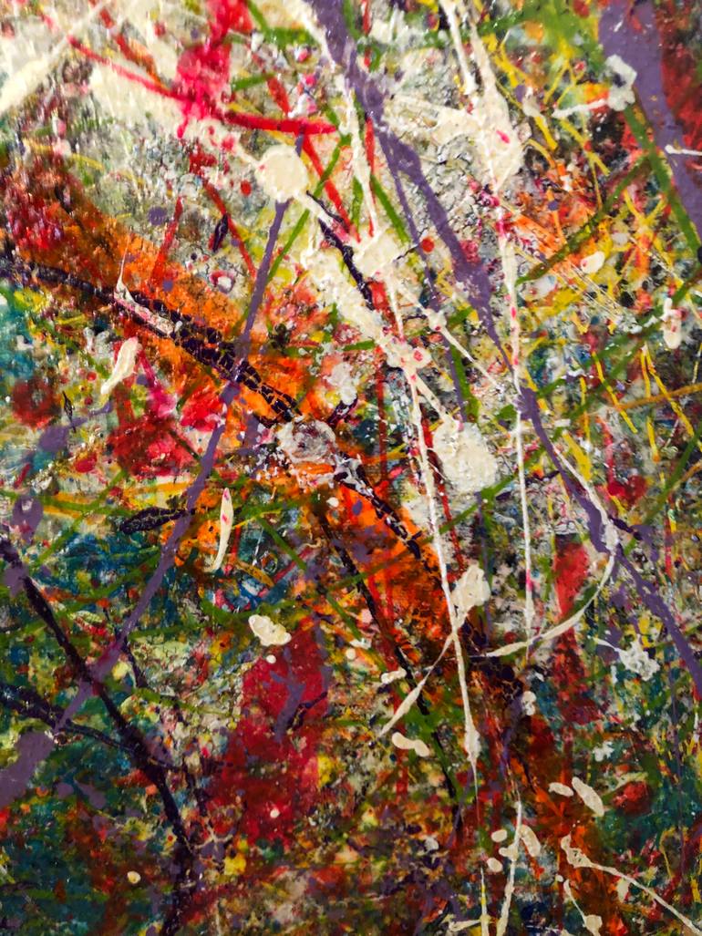 Original Abstract Expressionism Abstract Painting by David Soumekh