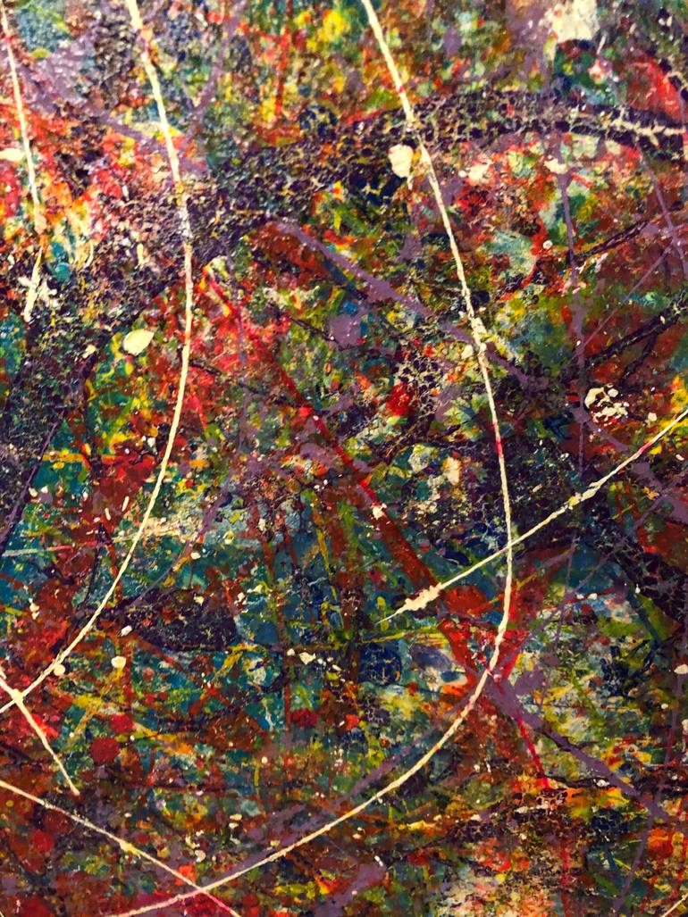 Original Abstract Expressionism Abstract Painting by David Soumekh