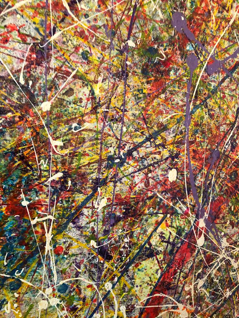 Original Abstract Expressionism Abstract Painting by David Soumekh
