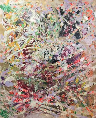 Original Abstract Expressionism Abstract Painting by David Soumekh