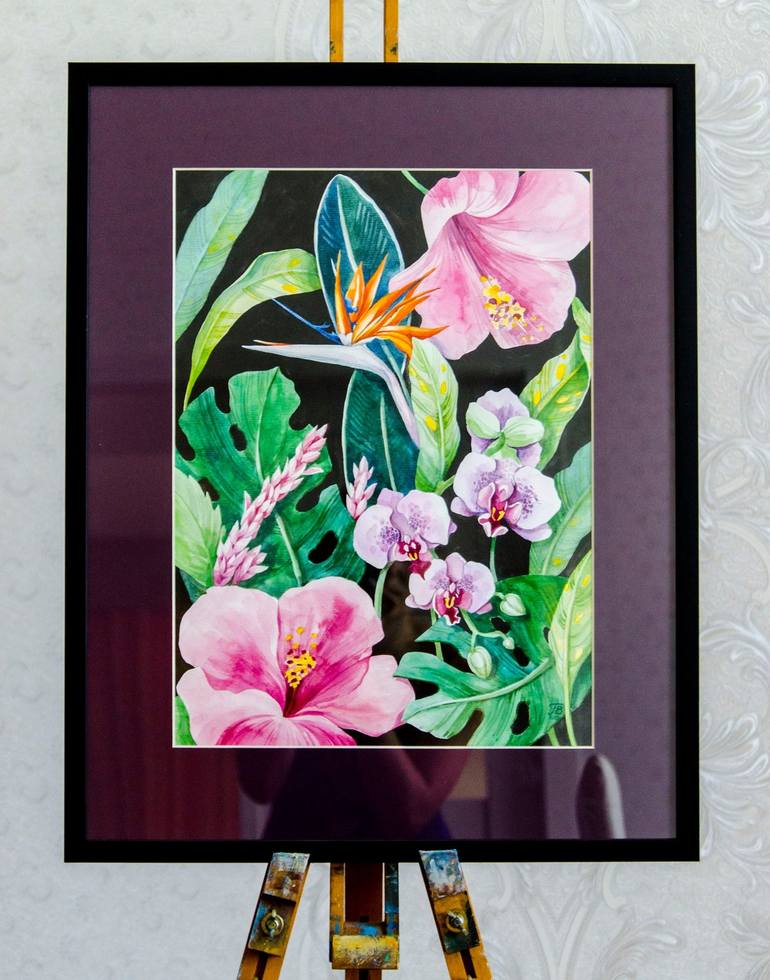 Original Fine Art Botanic Painting by Halyna Dobrianska