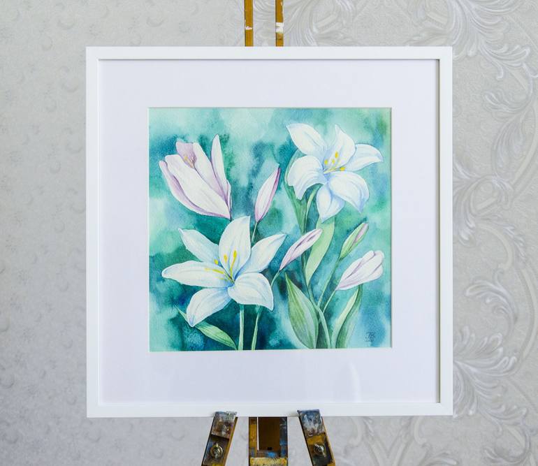 Original Fine Art Botanic Painting by Halyna Dobrianska