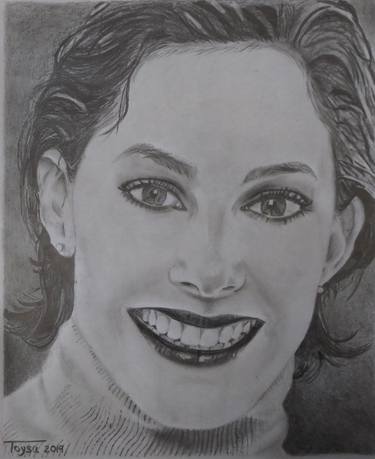 Original Portrait Drawing by Toysa Martinez