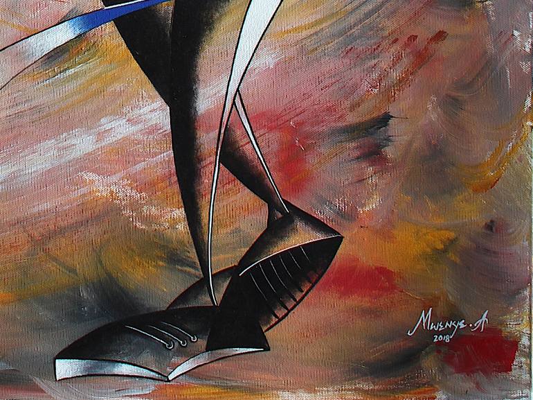 Original Abstract Painting by Art By  Abu