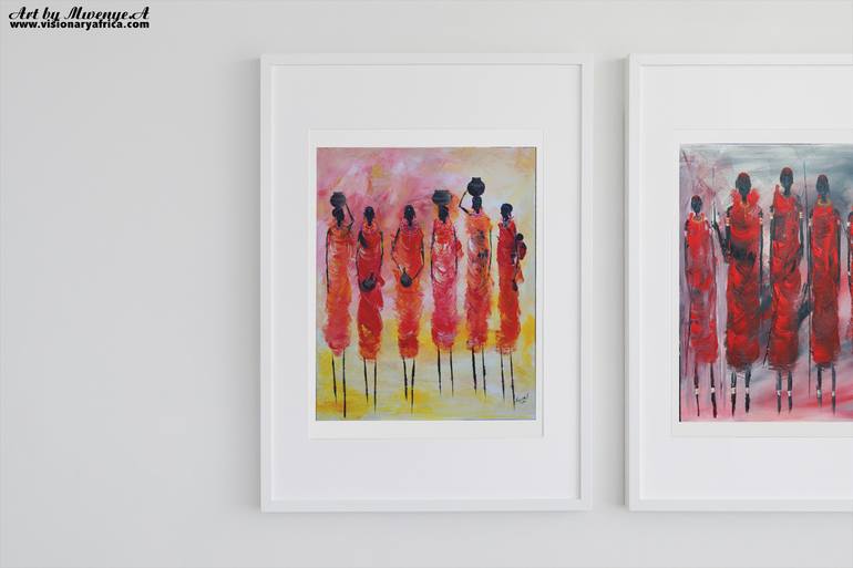 Original Abstract Painting by Art By  Abu