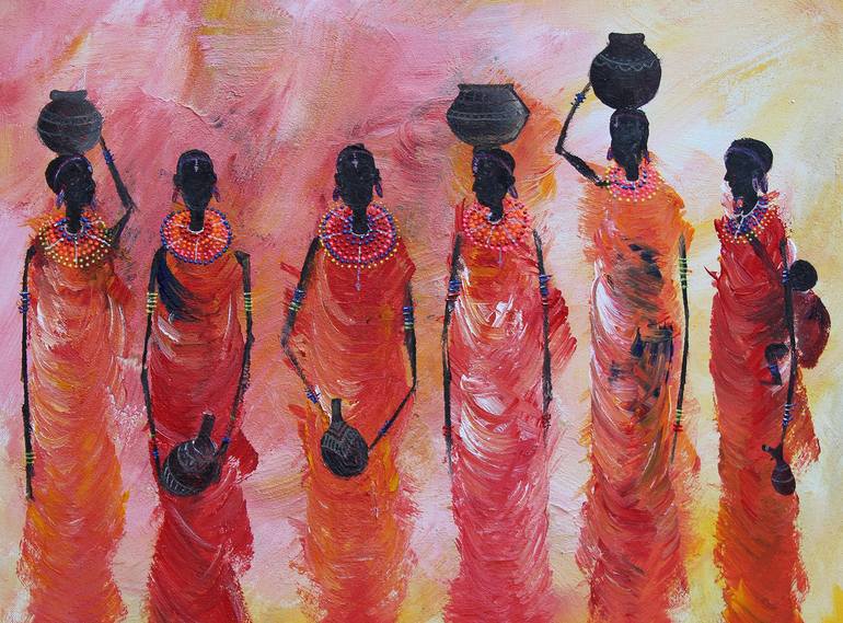 Original Abstract Painting by Art By  Abu