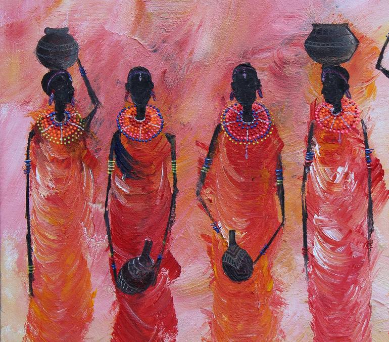 Original Abstract Painting by Art By  Abu