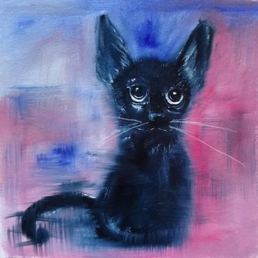 Original Abstract Cats Paintings by Sabina Buhal
