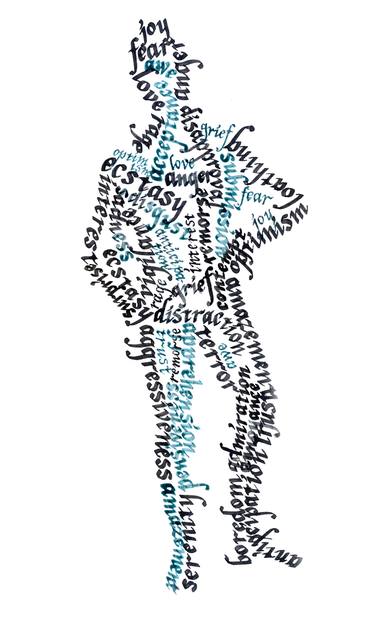 Emotions or feeling word cloud collage, social concept background thumb