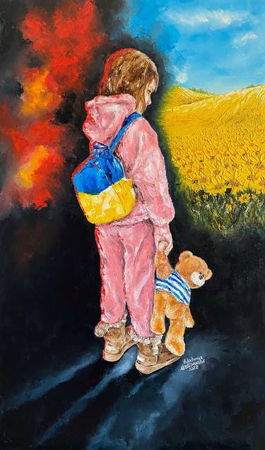 Original Children Painting by Volodymyr  Nezdiimynoha