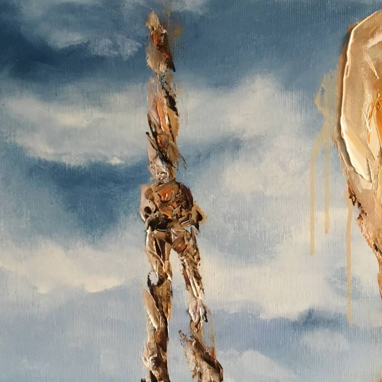 Original Figurative Nude Painting by Volodymyr  Nezdiimynoha