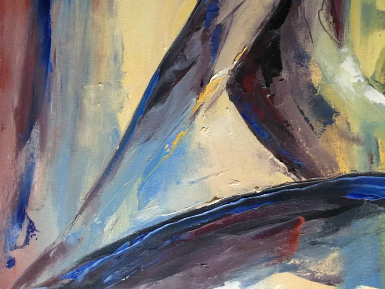 Original Abstract Expressionism Nude Painting by Volodymyr  Nezdiimynoha