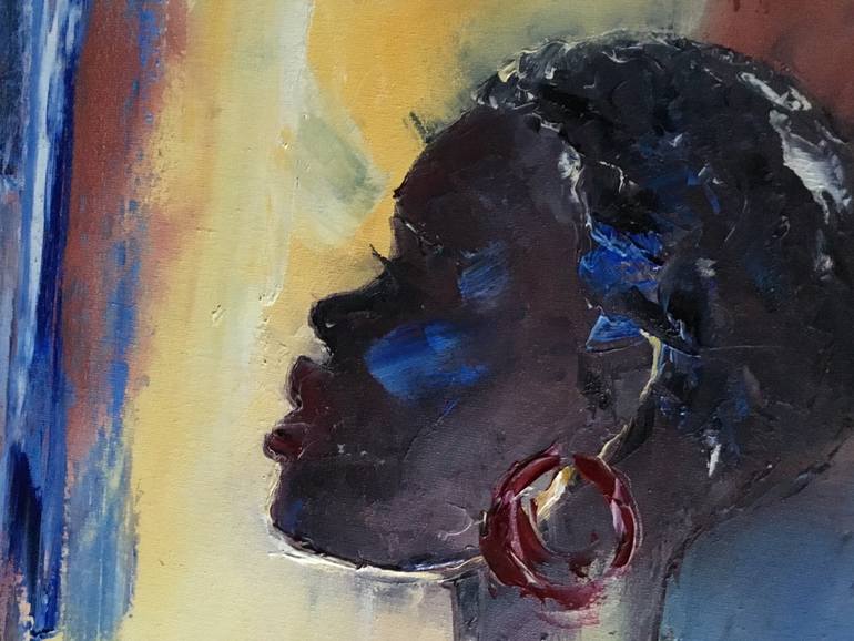 Original Abstract Expressionism Nude Painting by Volodymyr  Nezdiimynoha