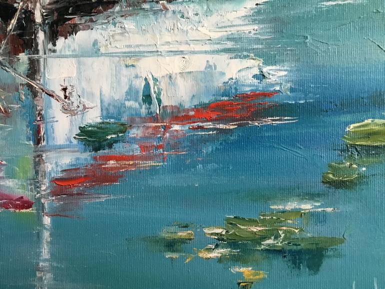 Original Impressionism Boat Painting by Volodymyr  Nezdiimynoha