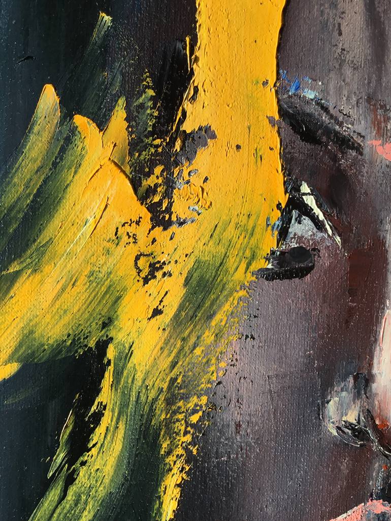 Original Abstract Expressionism People Painting by Volodymyr  Nezdiimynoha