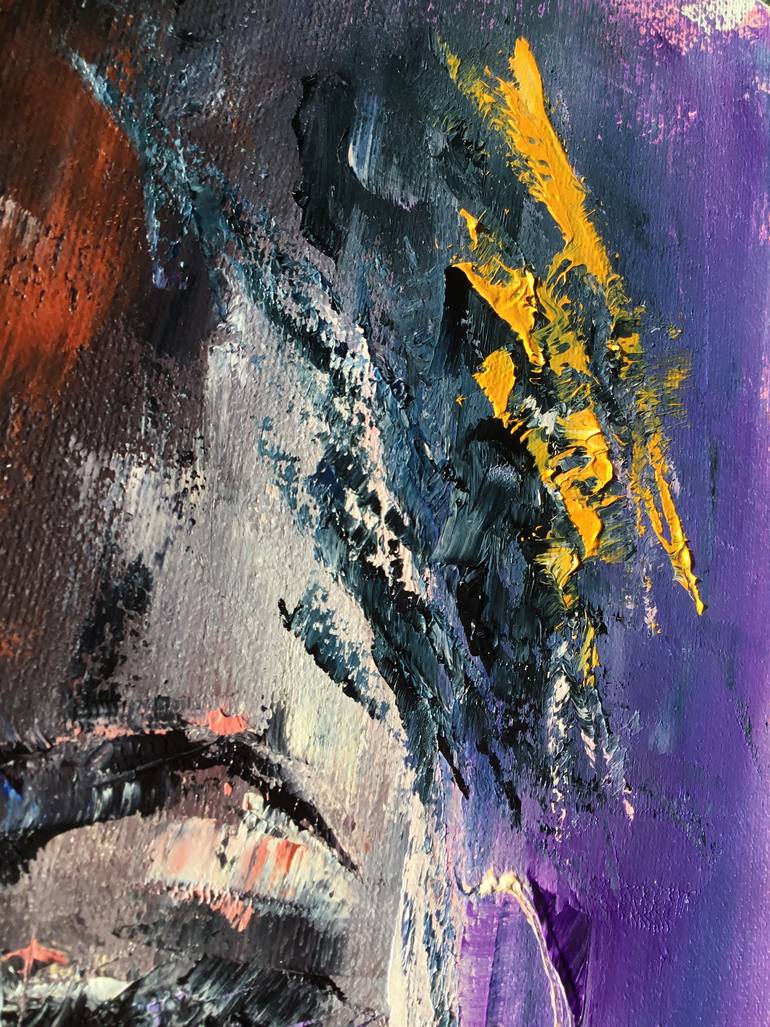 Original Abstract Expressionism People Painting by Volodymyr  Nezdiimynoha