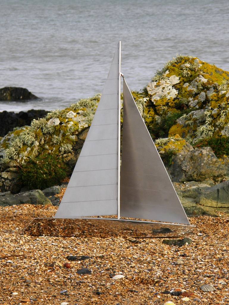 Original Modern Yacht Sculpture by Grant Mac Ewan