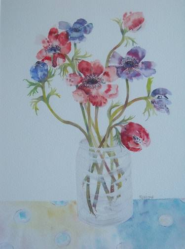 Print of Floral Paintings by Suzanne Wilcox