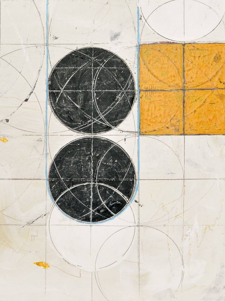 Original Cubism Geometric Painting by Sabrina Brouwers