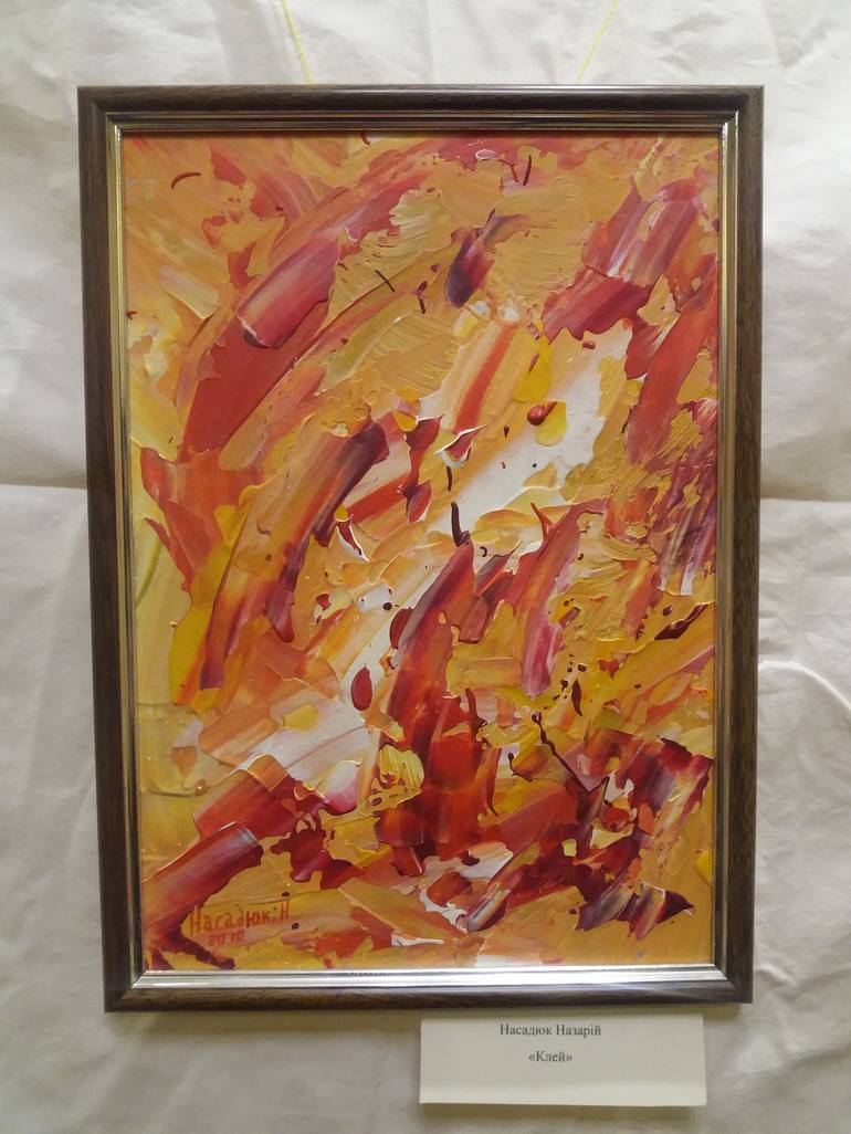 Original Abstract Expressionism Humor Painting by Nasadyuk Nazariy