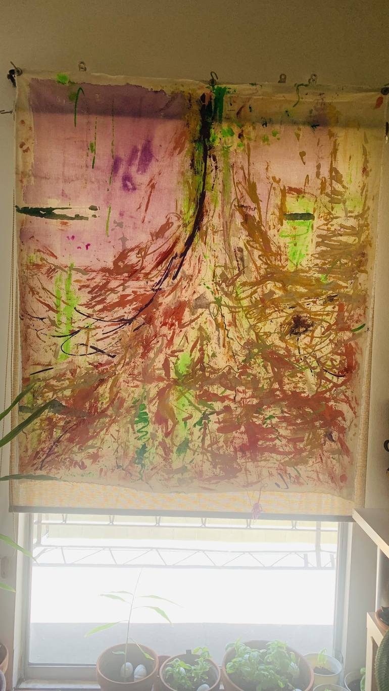 Original Abstract Expressionism Abstract Painting by Mika Kim