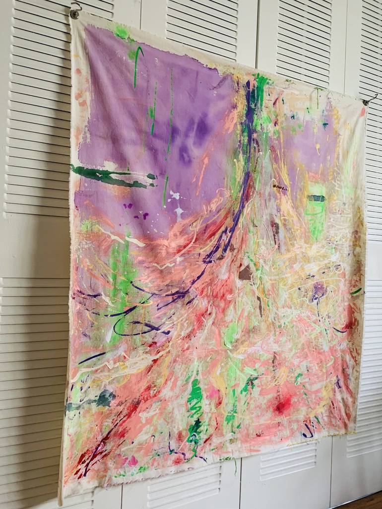 Original Abstract Expressionism Abstract Painting by Mika Kim