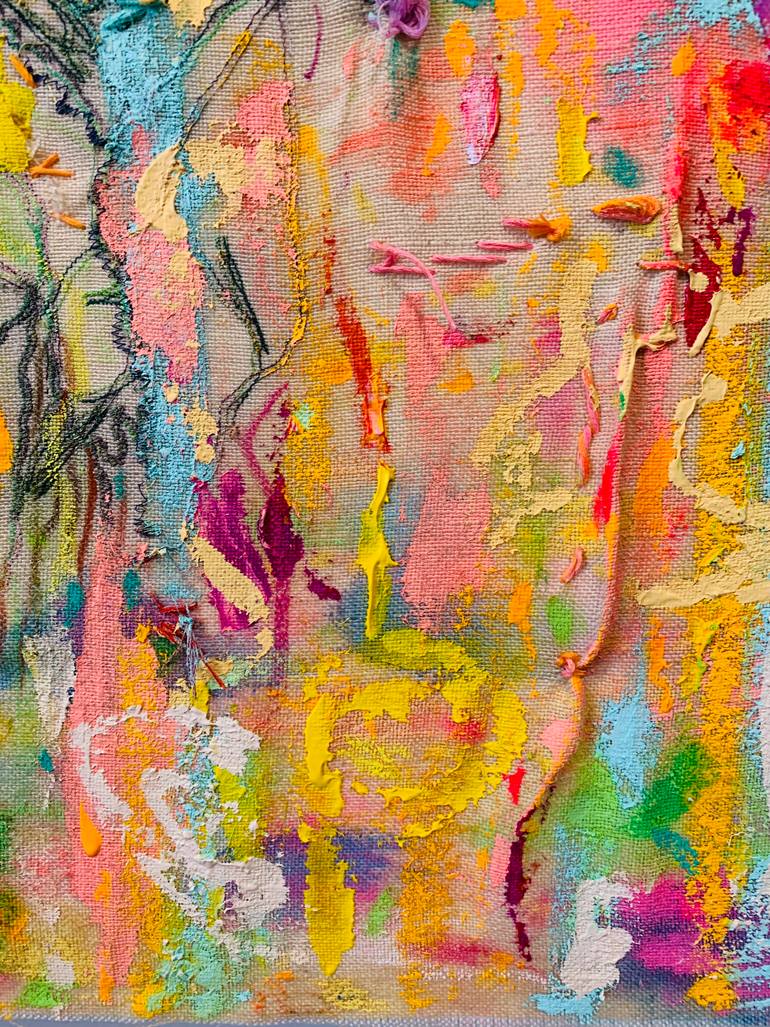 Original Abstract People Painting by Mika Kim