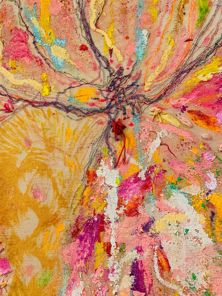 Original Abstract People Painting by Mika Kim