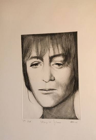 Original Figurative Portrait Drawings by PIERRE LAFFILLE