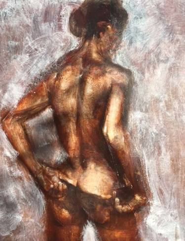 Original Figurative Nude Paintings by PIERRE LAFFILLE