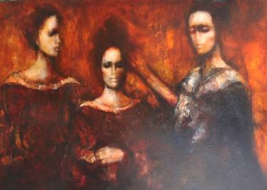 Original Figurative People Paintings by Pierre Laffille