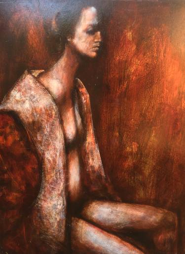 Original Figurative People Paintings by PIERRE LAFFILLE