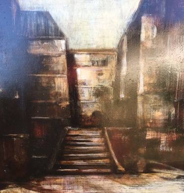 Original Figurative Architecture Paintings by PIERRE LAFFILLE
