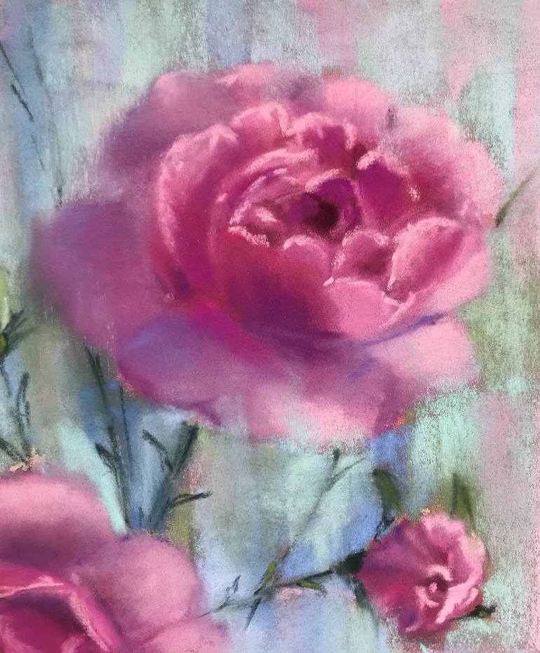 Original Impressionism Floral Painting by Nataly Mikhailiuk