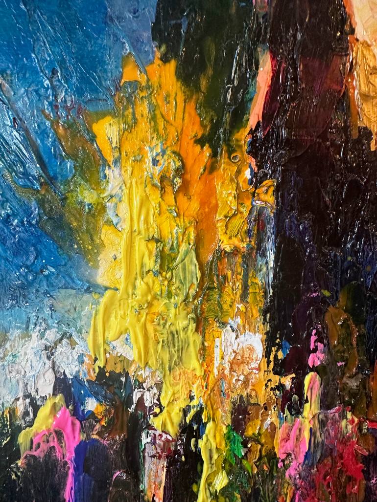 Original Abstract Landscape Painting by Dionne Freeman