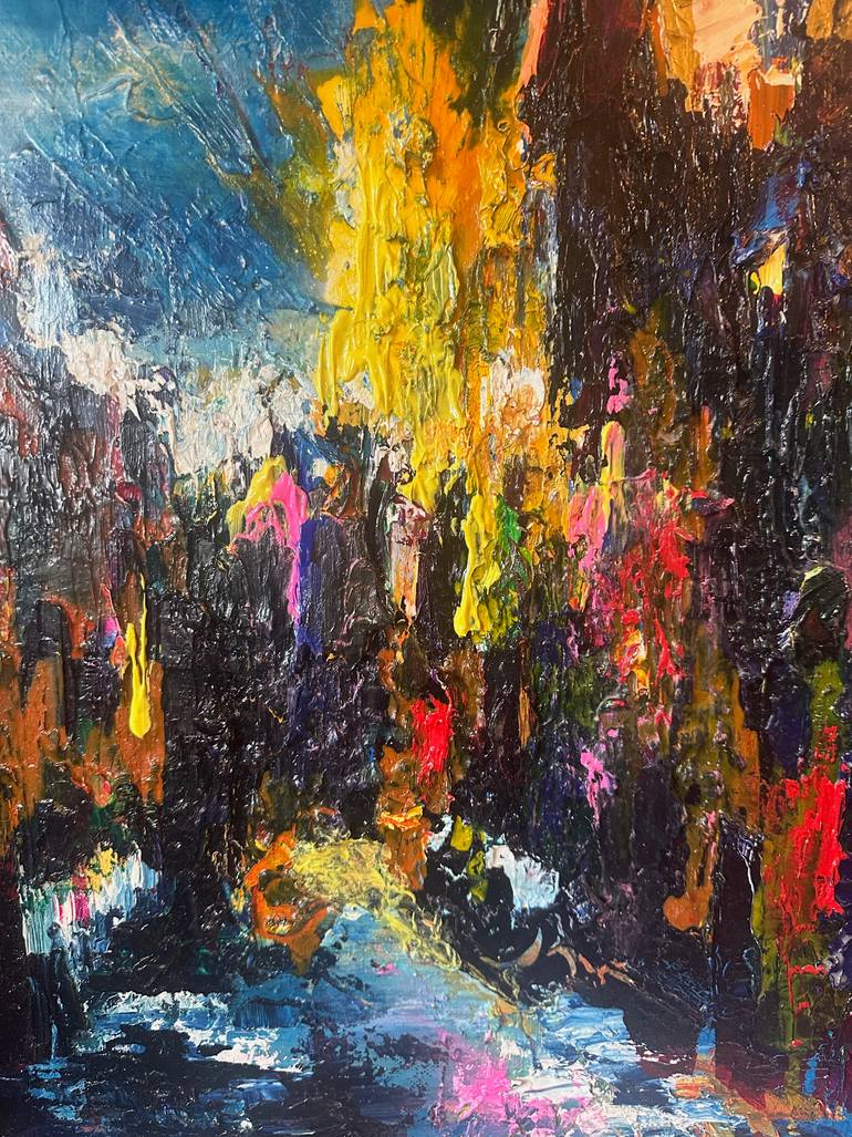 Original Abstract Landscape Painting by Dionne Freeman