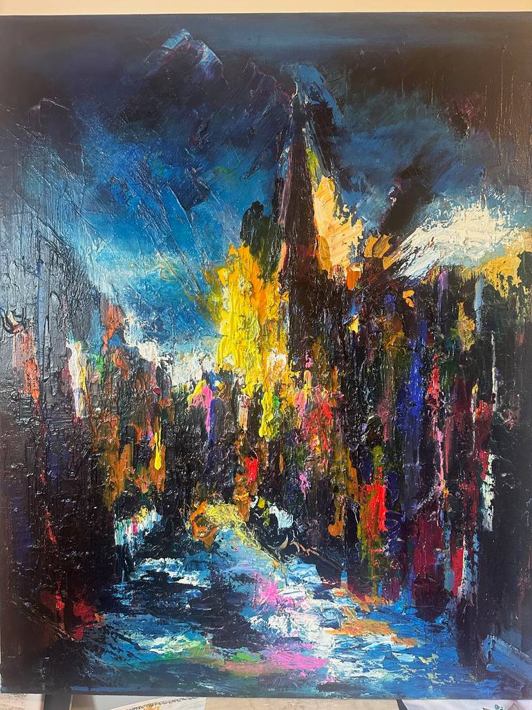 Original Abstract Landscape Painting by Dionne Freeman