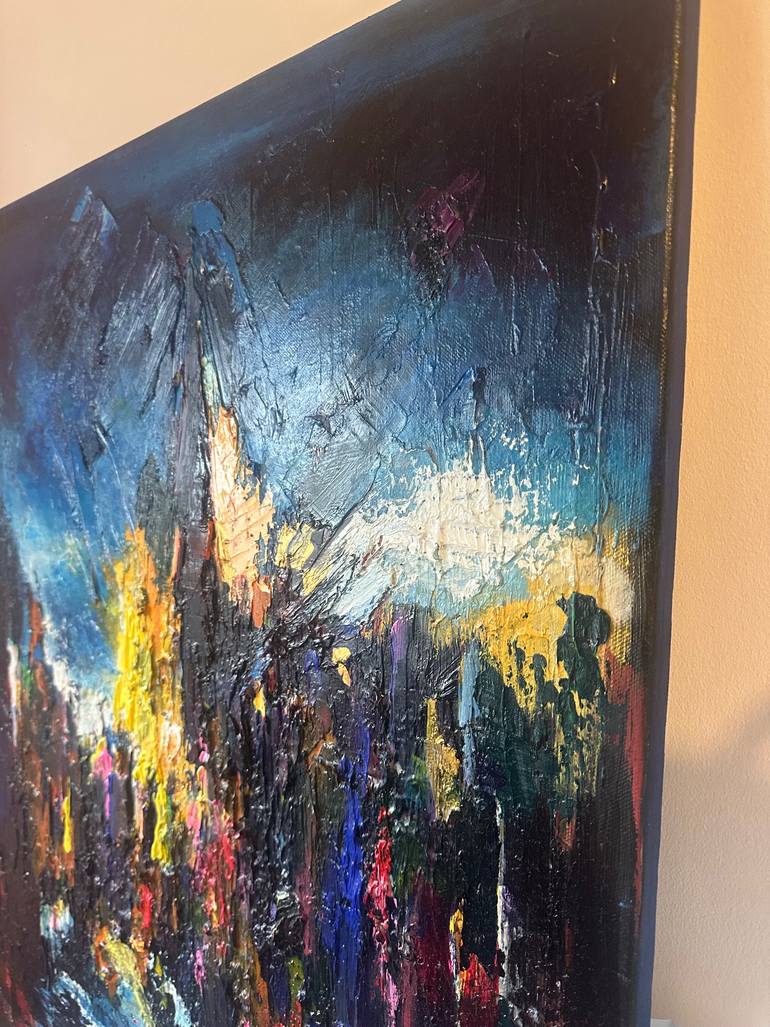 Original Abstract Landscape Painting by Dionne Freeman