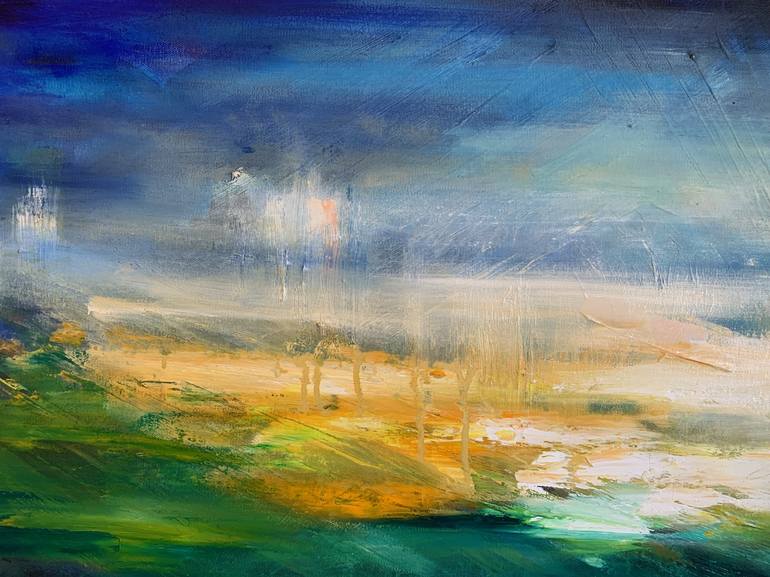 Original Abstract Landscape Painting by Dionne Freeman