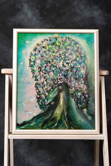 Print of Modern Tree Paintings by Lidi Fon Rid Semenova Lidiya
