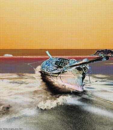 Original Photorealism Boat Photography by Norka Ocopio