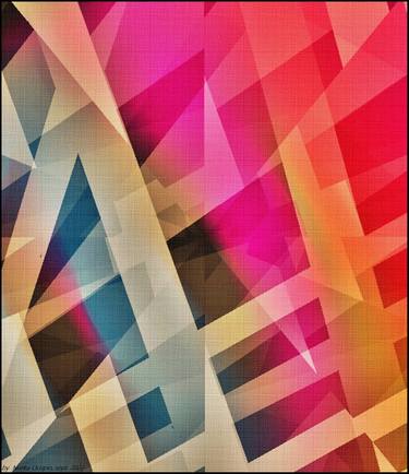 Print of Abstract Geometric Digital by Norka Ocopio