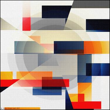 Print of Abstract Geometric Mixed Media by Norka Ocopio