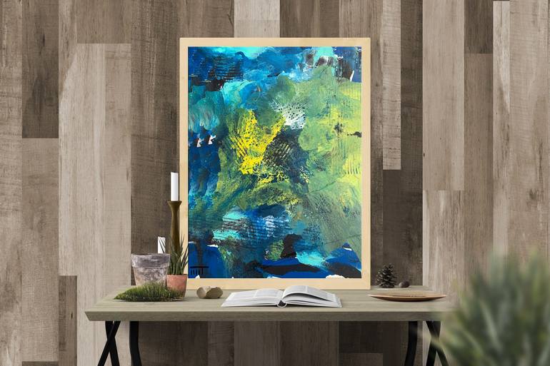 Original Abstract Expressionism Abstract Painting by Lilit Harutyunyan