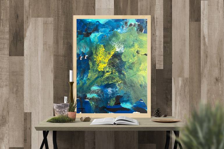 Original Abstract Expressionism Abstract Painting by Lilit Harutyunyan
