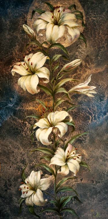 Original Realism Floral Paintings by Vadims Nilovs