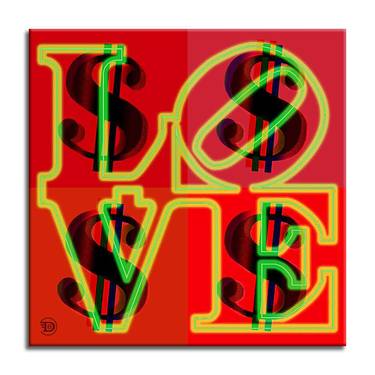 Love - Red/Black - Canvas - Limited Edition of 80 thumb